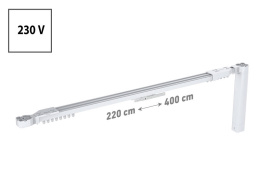 Flexi elektryczny 230V - regulowany 220cm / 400cm - ZESTAW